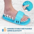 thumbnail image 4 of Silicone Shower Foot Scrubber Personal Foot Massage And Cleaning, Non-slip Foot Scrubber For Men And Women (1pcs Blue), 4 of 5