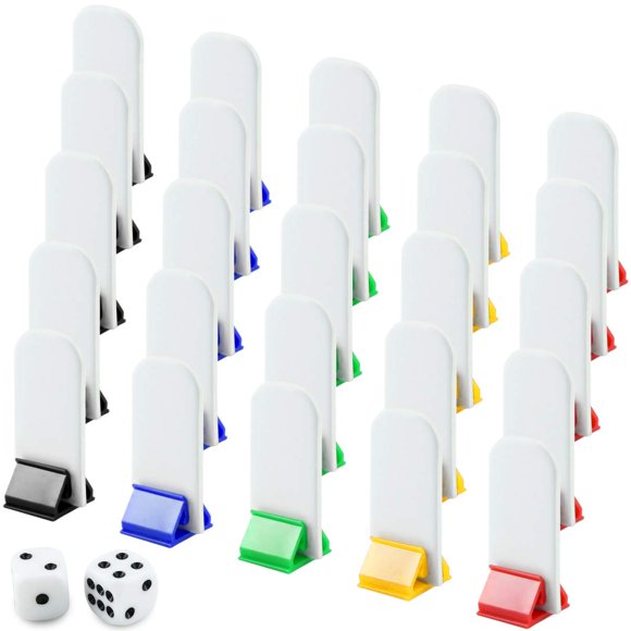 Game Card Stands BIGNC, paquete de 50 unidades, 50 rotuladores blancos para pizarra