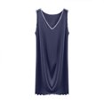 thumbnail image 2 of gljltg Women's Pleated Casual Sleeveless Soft Nighties Sleepwear Loungewear Homewear Elegant U-Neck Nightshirts Baggy Loose Fit Sleep Tee Pyjamas Sale, 2 of 3