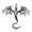 C, variant on Winged Dragon Brooch Retro Colorful Dragon Brooch Pin Decorative Alloy Lapel Pin Clothes Accessory for Backpack Hats Jackets Decoration