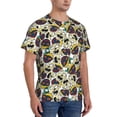 thumbnail image 2 of Bixox Men's Happy Skeleton Printed Short Sleeve Skinny Athletic T-Shirt, 2 of 6