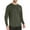 Army Green, variant on Men T Shirts Soft Curve Hem Lightweight Long Sleeve Casual Basic Light Blue Fall Tops size XXL