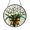 Acrylic 3.5 Inch, variant on White Lily Snowdrop Floral Stained Glass Style Window Suncatcher, Botanical Window Hanging Decor Ornament