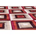 thumbnail image 4 of Handcraft Rugs Geometric Square design,High quality contemporary area rug.Rust, beige and  Chocolate Brown color., 4 of 4