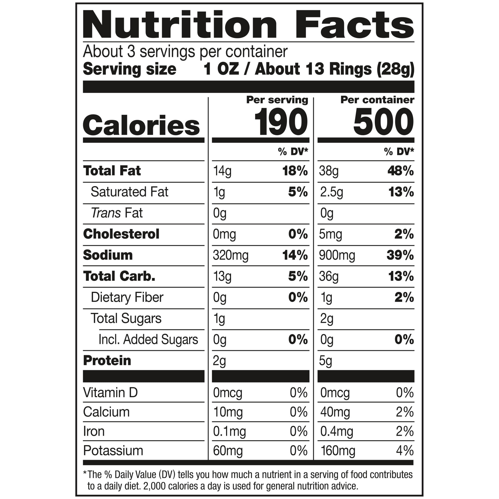 (5 pack) Tom's Nacho Rings Corn Snacks, 2.75 oz Bag