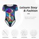 thumbnail image 4 of Balery Magic Mushrooms ,Fireflies Body de cuello redondo de manga corta para mujer Tops de manga corta Tops básicos-Medium, 4 of 7