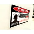 thumbnail image 3 of 5 Pack of High-Quality Owner is Armed Warning Stickers Decals Anti-Theft Security Burglar Alarm Peel and Stick Signs, 3 of 7