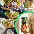 thumbnail image 7 of Salad Pod Mason Jar Side Open 2-Pack – Leakproof Vertical Layering Salad Jars with Built-In Dressing Containers, Reusable & Portable Lunch Containers for Office, Picnic & Travel, 7 of 7