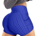thumbnail image 2 of DHFJKG High Waisted Yoga Shorts For Womens With Pockets Solid Color Workout Tight Shorts Athletic Wear, 2 of 7