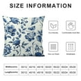 thumbnail image 5 of PRATYUS Chinoiserie Throw Pillow Covers  Blue and White Porcelain Floral Decorative Pillow Cases Cushion Covers for Sofa Couch Car Bedroom Home Decor  12x12in, 5 of 5