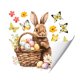 thumbnail image 2 of Decoraciones de Pascua, pegatinas para ventanas con diseño de conejito, huevo y mariposa, imanes para refrigerador, adhesivos estáticos para decorar salas de estar y dormitorios., 2 of 6