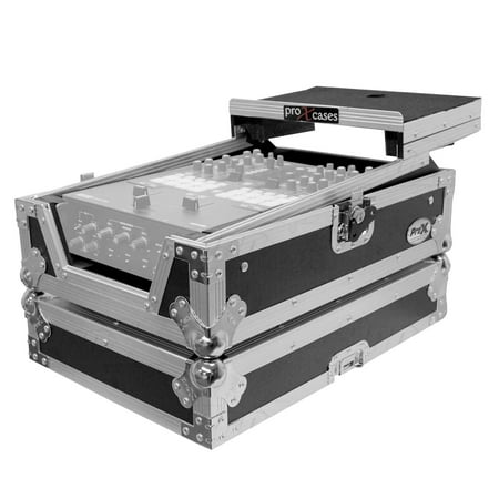 UPC: 0019372410171 | ProX XS-RANE72LT 11 DJ Mixer Road Case with Laptop Shelf for Rane 72