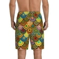 thumbnail image 5 of Cauagu Colorful Circle Print Pajama Bottoms for Men Sleep Pajama Shorts Elastic Waistband Sleep Pajama Short Men's PJ Shorts -, 5 of 6
