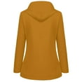 thumbnail image 4 of WTOBBY Women's Plush Lined Waterproof Jacket - Thickened Hooded Sun Protective Coat for Cold Weather Outdoor Activities and Winter Sports ,Orange 4XL, 4 of 4