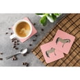 thumbnail image 3 of Carolines Treasures BB7910FC Welsh Pony Horse Pink Check Foam Coaster, Set of 4, 3 of 3