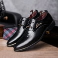thumbnail image 5 of Qiaocaity Mens Shoes on Clearance, Up to 20% off, formal Casual Shoes Business Leather Shoes Pointed Casual Men's Shoes Black 42, 5 of 8