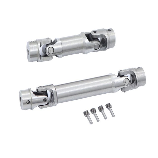 Ejes de transmisión central Vogacara 2 uds Acero inoxidable para 1/18 TRX4M RC Crawler Car4M-18