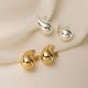 thumbnail image 4 of 1 par de pendientes de oro, 4 of 5