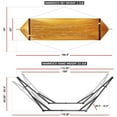 thumbnail image 6 of Tranquillo Universal 106.5" Double Hammock with Adjustable Stand, Yellow, 6 of 11