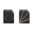 thumbnail image 4 of Sagebrook Home Modern Unique Art Deco-Inspired Stone Bookends, Set of 2, 4 of 9