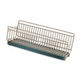 thumbnail image 4 of Dispensador de jabón con soporte de esponja Macarena Organizador de Oro estropajo soporte para toallas bandeja de jabón para encimera, 4 of 8