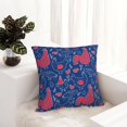 thumbnail image 6 of Pofeuu Chicken and Rooster Print Double-sided plush pillowcase Square Throw Pillow Covers Pillows Cover for Living Room Bedroom Sofa Couch Cushion Cover（No pillow core）-24"x24", 6 of 7