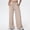Khaki, variant on Womens Pants Casual High Waist Comfy Lounge Pajamas Drawstring Loose Wide Leg Yoga Dance Workout Pants with Pockets