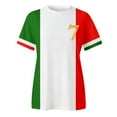 thumbnail image 4 of WEIYLL T-Shirt Women European Cup Italy Printed Patchwork Grey Tee Sizes S, 4 of 4