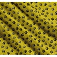 thumbnail image 3 of Soimoi Yellow Cotton Cambric Fabric Lion Stencil Foot Animal Decor Fabric Printed Yard 42 Inch Wide, 3 of 7