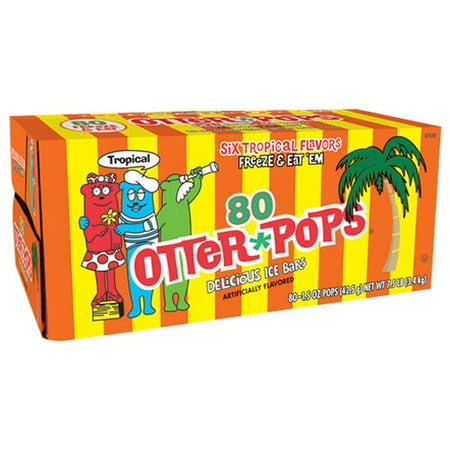 Otter Pops Tropical Delicious Ice Bars, 1.5 oz, 80 count - Walmart.com