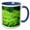 Blue/White, variant on 3drose, Minnesota, Gooseberry Falls Sp, Ostrich Fern Flora - Us24 Rsp0034 - Rob Sheppard, 11oz Two-tone Yellow Mug