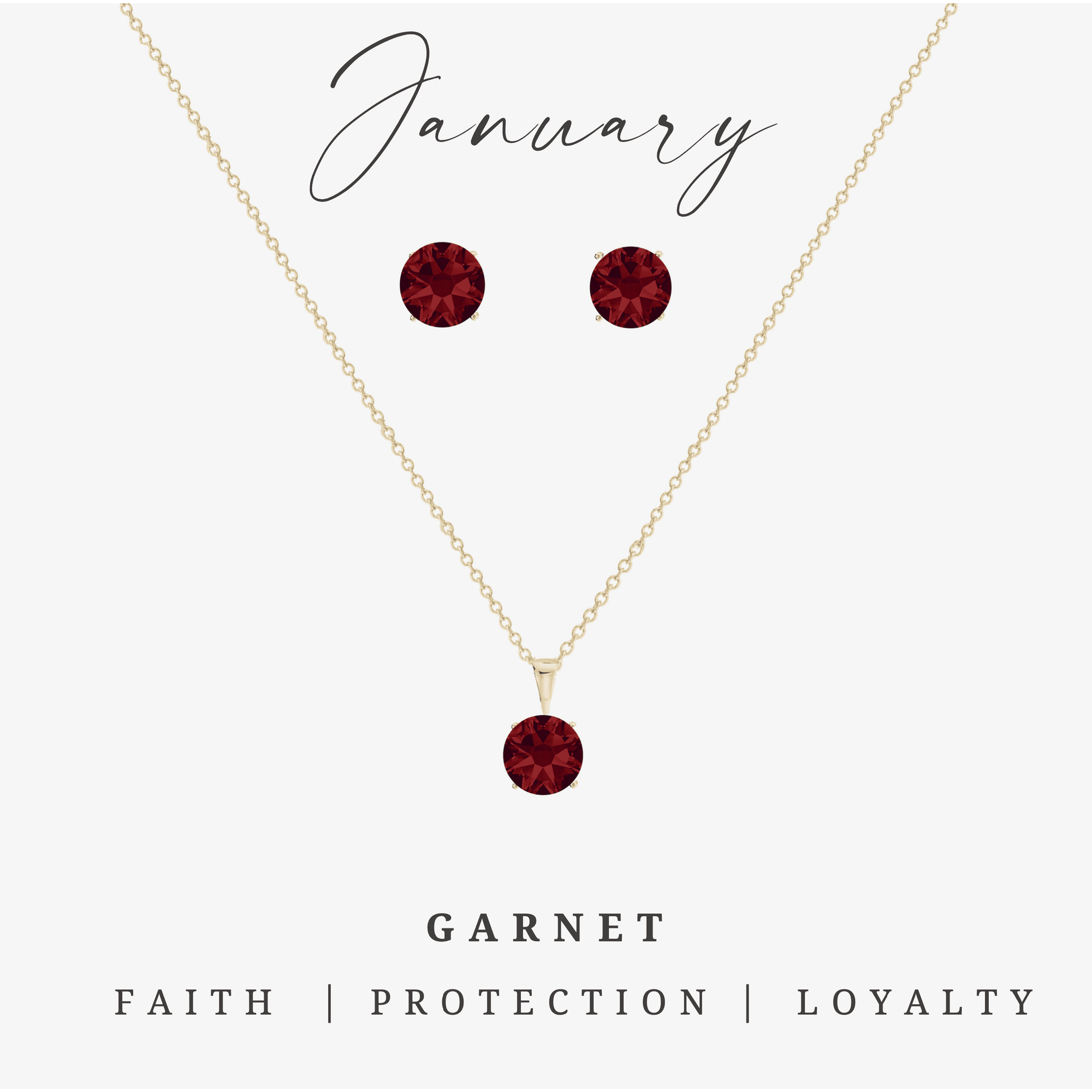 January birthstone necklace walmart deals