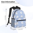 thumbnail image 4 of Vsdgher Cute Poodle Dog Print Unisex Large Capacity Bookbag Schoolbag Casual Daypack for High School/College/Teens/Travel/Work, 4 of 8