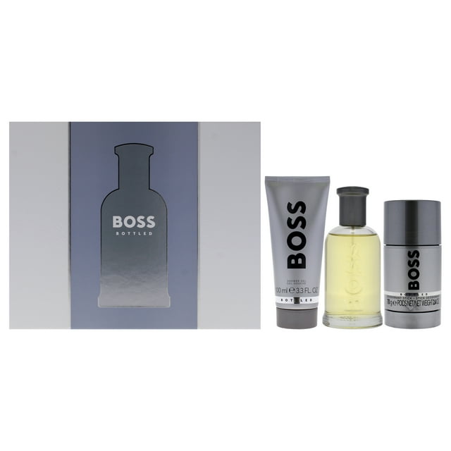 SET BOSS BOTTLED 3PZS 100ML EDT SPRAY/ SHOWER GEL 100ML/ DESODORANTE STICK 75ML