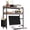 Rustic Brown, variant on Desktop Shelves, Monitor Stand with Adjustable Shelves and Side Pockets, 2-Tier Desktop Bookshelf Organizer, Large Capacity Display Shelf Rack, Desk Hutch for Home Office, Rustic Brown