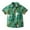 Green, variant on ZACPNCV Boy Girl Hawaiian Shirt Tropical Button Down Blouse Summer Casual Beach Shirt Kid Short Sleeve Tops Green 6-7 Years