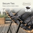 thumbnail image 4 of RADIATA Oversized Outdoor Papasan Rocking Chair with Ottoman Set of 2, Indoor Outdoor Heavy Duty Wicker Patio Egg Rocking Chair with 5.1 Cushion, 450lbs Capacity, Gray, 4 of 10