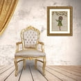 thumbnail image 3 of Fab Funky 26x32 Gold Ornate Wood Framed with Double Matting Museum Art Print Titled - Hedgehog Minstrel, 3 of 4