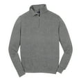 thumbnail image 5 of Mens 1/4 Zip Cotton/Poly Fleece Sweatshirt Vintage Heather 2X-Large, 5 of 8