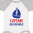 thumbnail image 4 of Inktastic Captain Adorable, Sail Boat, Sailing - Red Blue Boys Baby Bodysuit, 4 of 5
