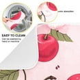 thumbnail image 2 of Cherry Flowers Fruit Dish Drying Mat Microfiber Kitchen Pad Large Counter Absorbent Dish Mats Drainer Rack 18"x24", 2 of 7
