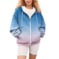 thumbnail image 6 of Bovemsi Sweatshirt for Women Zip Activewear Jacket Coat Printed Fall Outwear With Pockets Zip Up Hoodie, 6 of 7