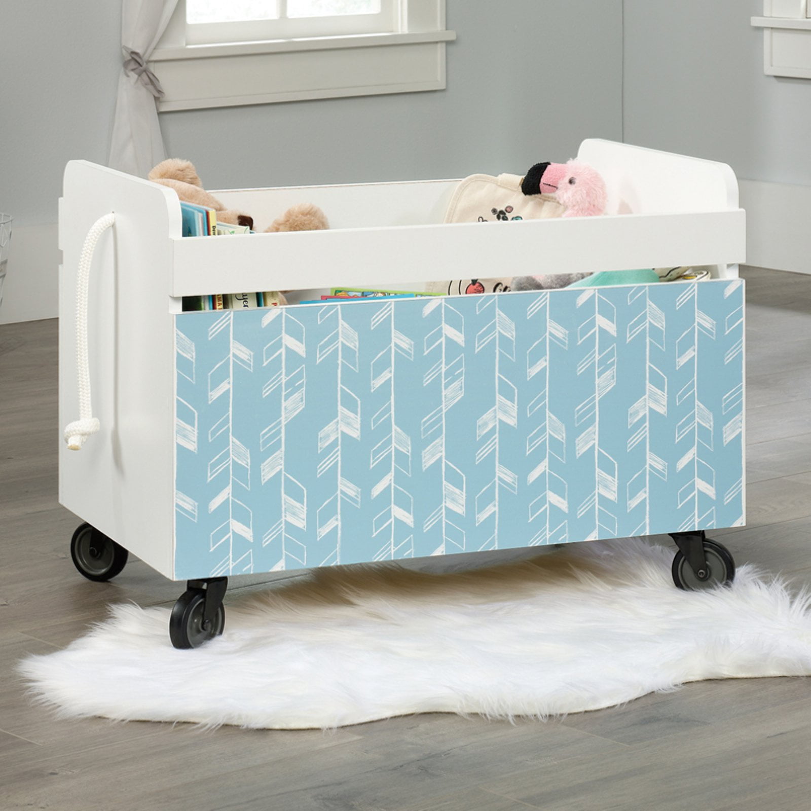 Sauder Pinwheel Rolling Toy Box - Walmart.com