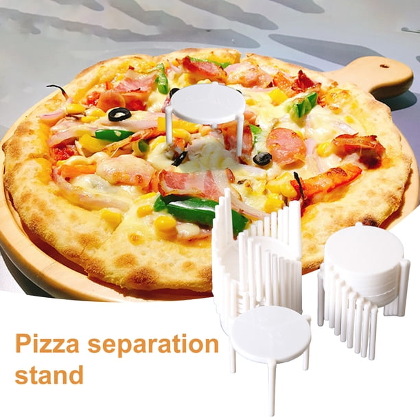 100 unidades de soportes de pizza anticolapso antiadherente para llevar ...