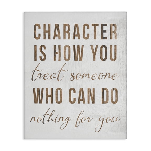 Stupell Industries Shabby Chic How You Treat Someone Inspirational Canvas Art, 24 x 30, by Lil' Rue