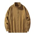 thumbnail image 4 of Mens Sweater - Winter Warm Knit Pullover Casual Long Sleeve Zip Up Sweater Jacket, Soft Comfortable Outerwear, Autumn Winter Daily Wear, Breathable Fabric, Men's Clothing, 4 of 7