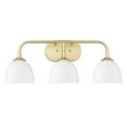 thumbnail image 3 of Yep by Golden Lighting Zoey 3-light Vanity in Olympic Gold and Matte White shade, 3 of 4
