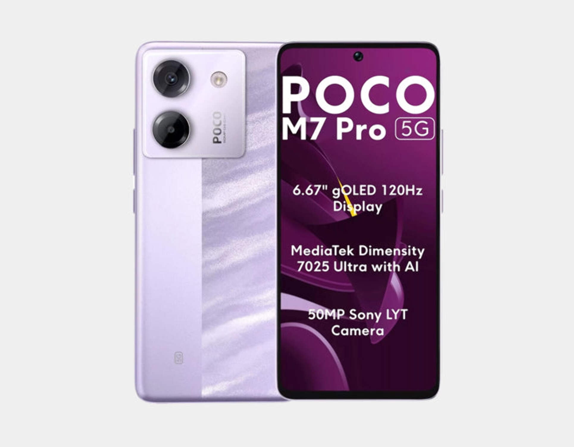Xiaomi Poco M7 Pro 5G Dual SIM 256GB ROM 8GB RAM GSM Unlocked - Purple