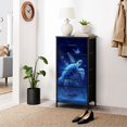 thumbnail image 6 of Gothic Dresser for Bedroom with 4 Storage Drawers Glowing Turtle Swimming Butterflies Starry Night Sky Dressers Chest of Drawers Steel Framed Fabric Closet Organizers for Entryway Kids Women, 6 of 8