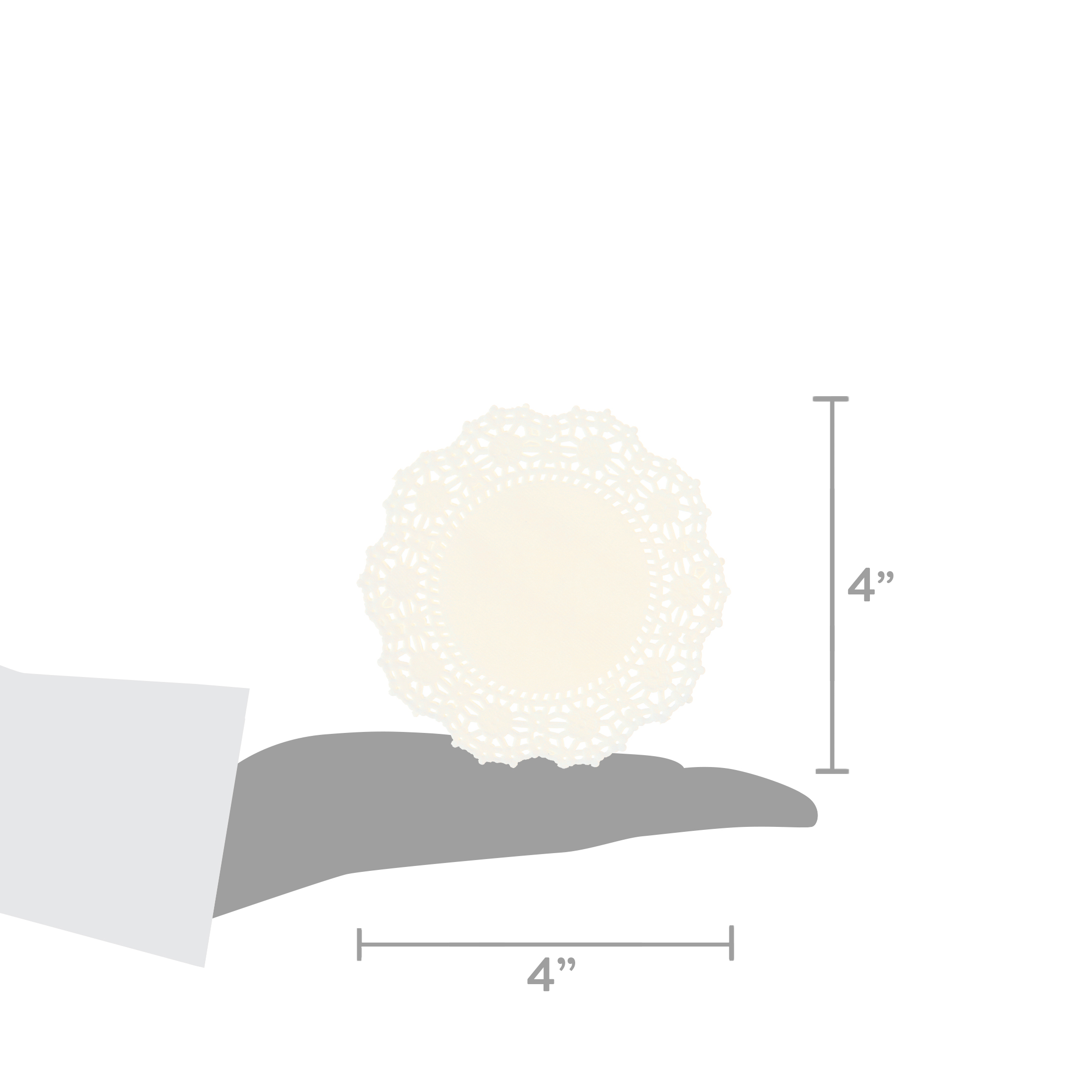 Wilton Paper Doilies for Cake Decorating, White, 4 in. Diam., 30-Count,